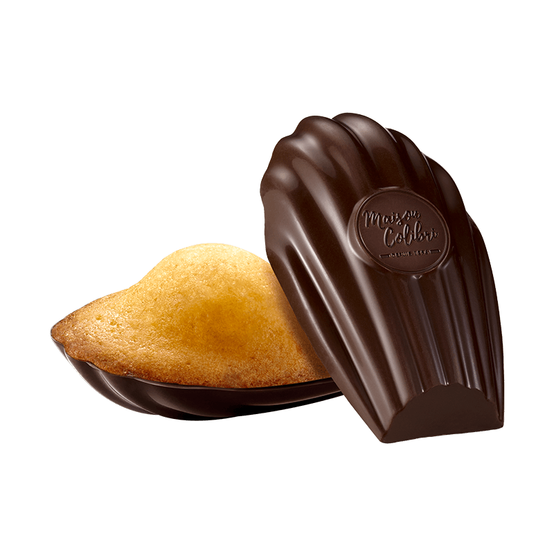 madeleine classique coque chocolat noir