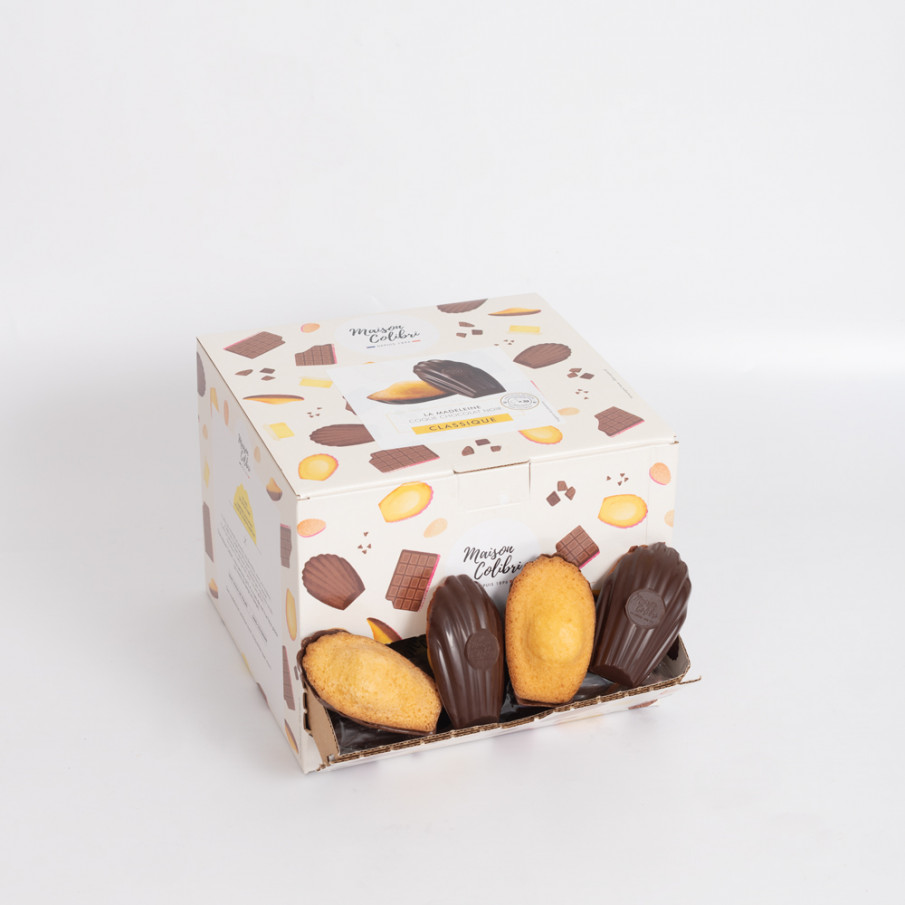 Madeleine classique coque chocolat noir