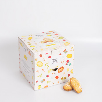 Boite - Madeleine cœur citron