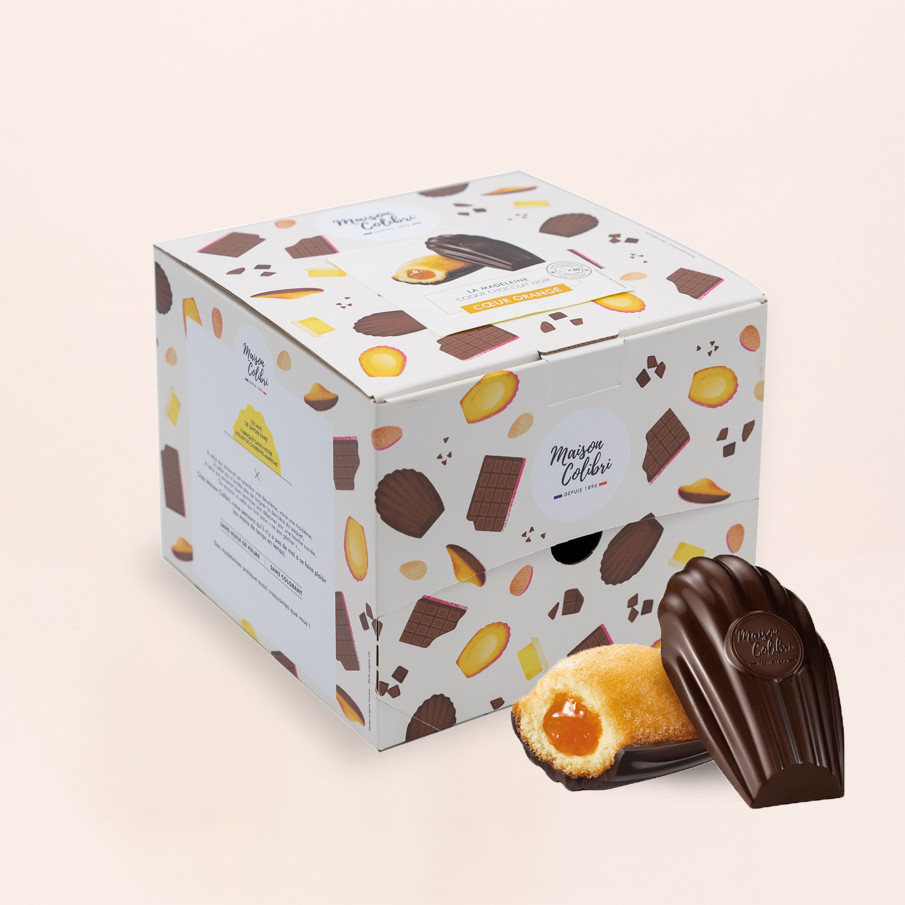 Orange Filled Madeleines Coated with Dark Chocolate Maison Colibri - SO  France French Online Store in Singapore - $12.90