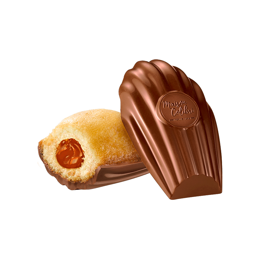 Boite - Madeleine cœur caramel