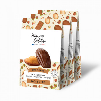 Madeleine Hazelnut Shell Milk Chocolate