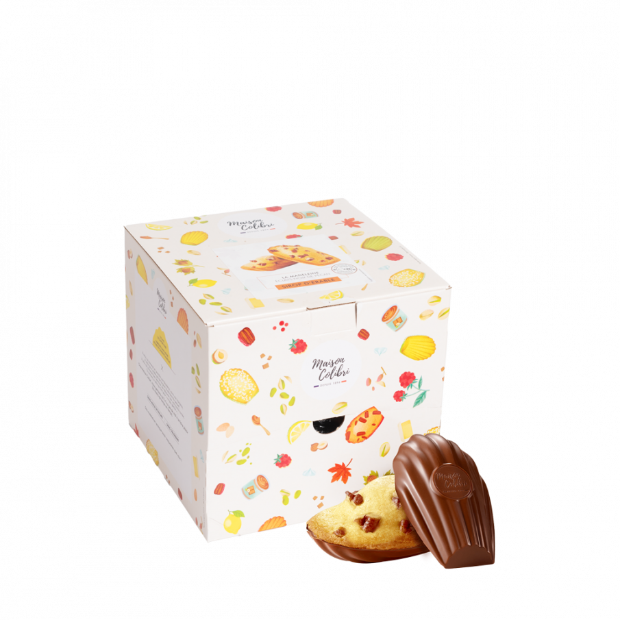 Boite - Cœur caramel coque chocolat au lait pécan