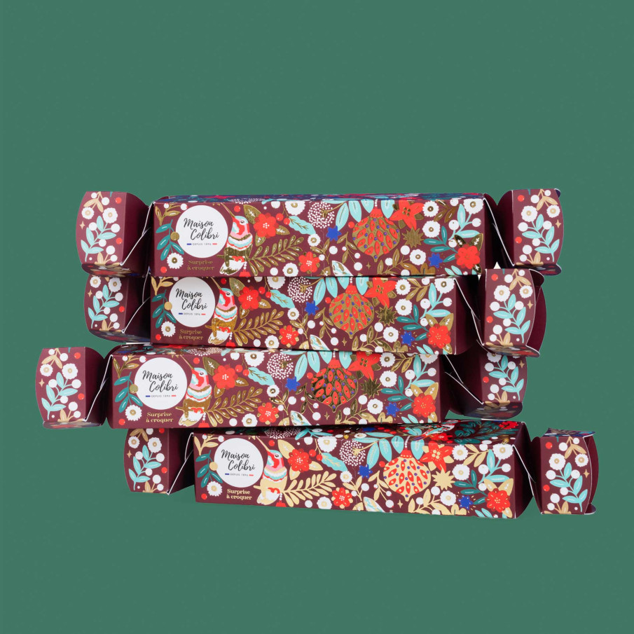 Crackers de Noël - 4 mini-cadeaux surprenants et gourmand rempli de madeleines