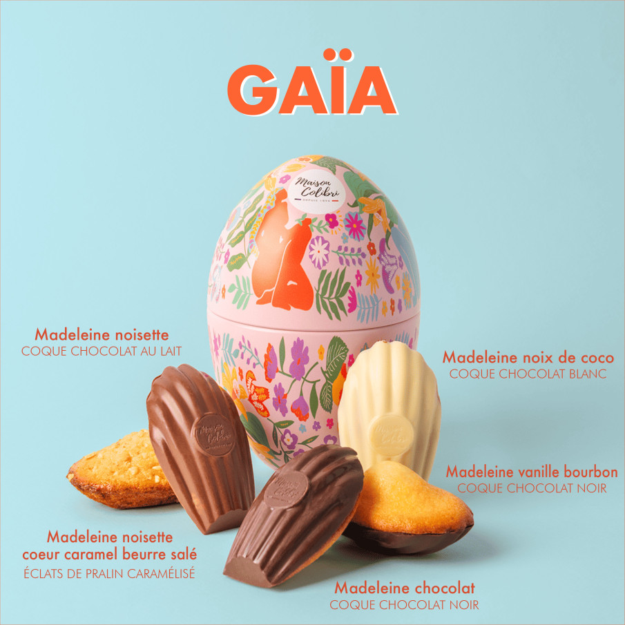 Assortiments d'oeufs de Pâques - Madeleines Coques Chocolat