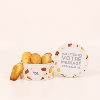 Le petit coffret personnalisable et gourmand de madeleines avec assortiment Création | Maison Colibri