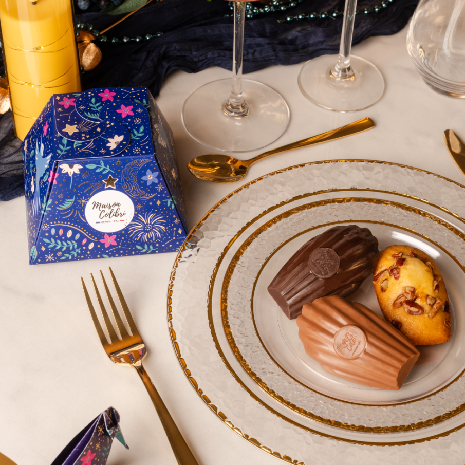 Origami de Noël - Un mini-cadeau surprenant et gourmand rempli de madeleines