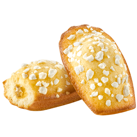 Boite Madeleine citron cœur citron