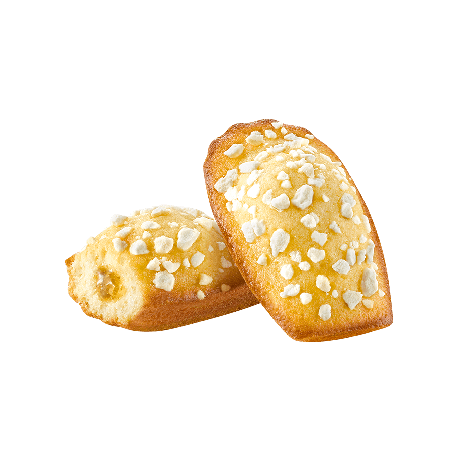 Boite Madeleine citron cœur citron