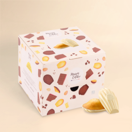 Boite Madeleines noix de coco chocolat blanc - Nos archives