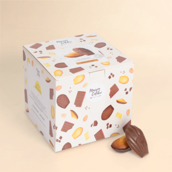 Madeleine avec coque au chocolat au lait - Acheter madeleine coque chocolat au lait | Maison Colibri