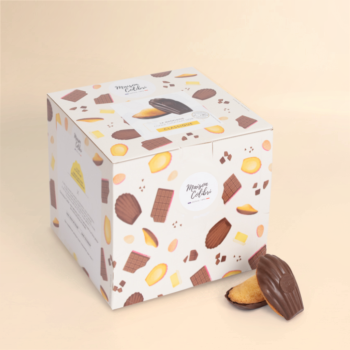 Madeleine classique coque chocolat noir