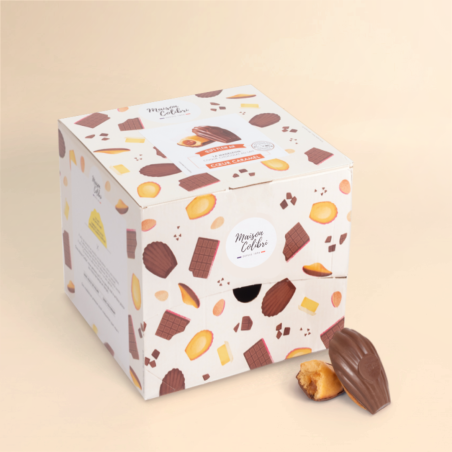 Boite - Madeleine cœur caramel
