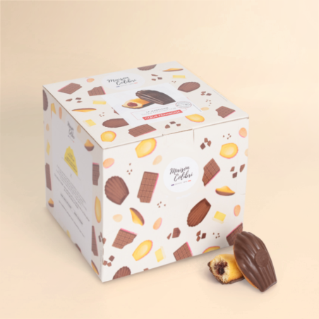 Boite - Madeleine cœur framboise