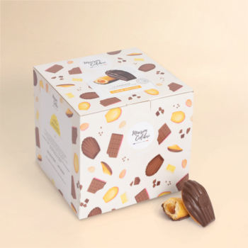 Boite - Madeleine cœur orange