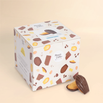 Boite - Madeleine noix de coco coque chocolat noir