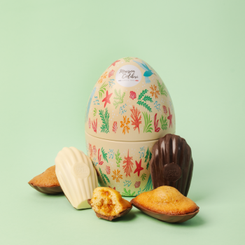 Oeuf Pâques Mer - Un oeuf original rempli de madeleines