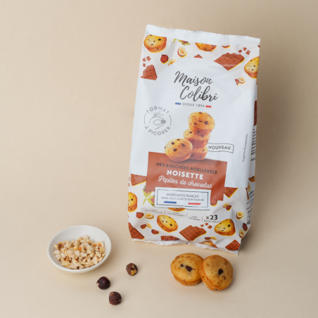Bouchées Moelleuses Noisette Pépites de chocolat - Maison Colibri