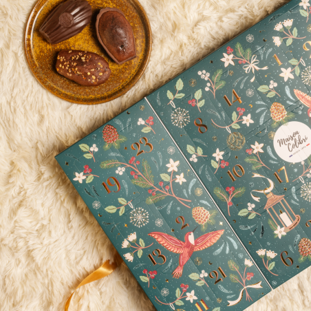 Le calendrier de l'Avent de madeleines - Maison Colibri