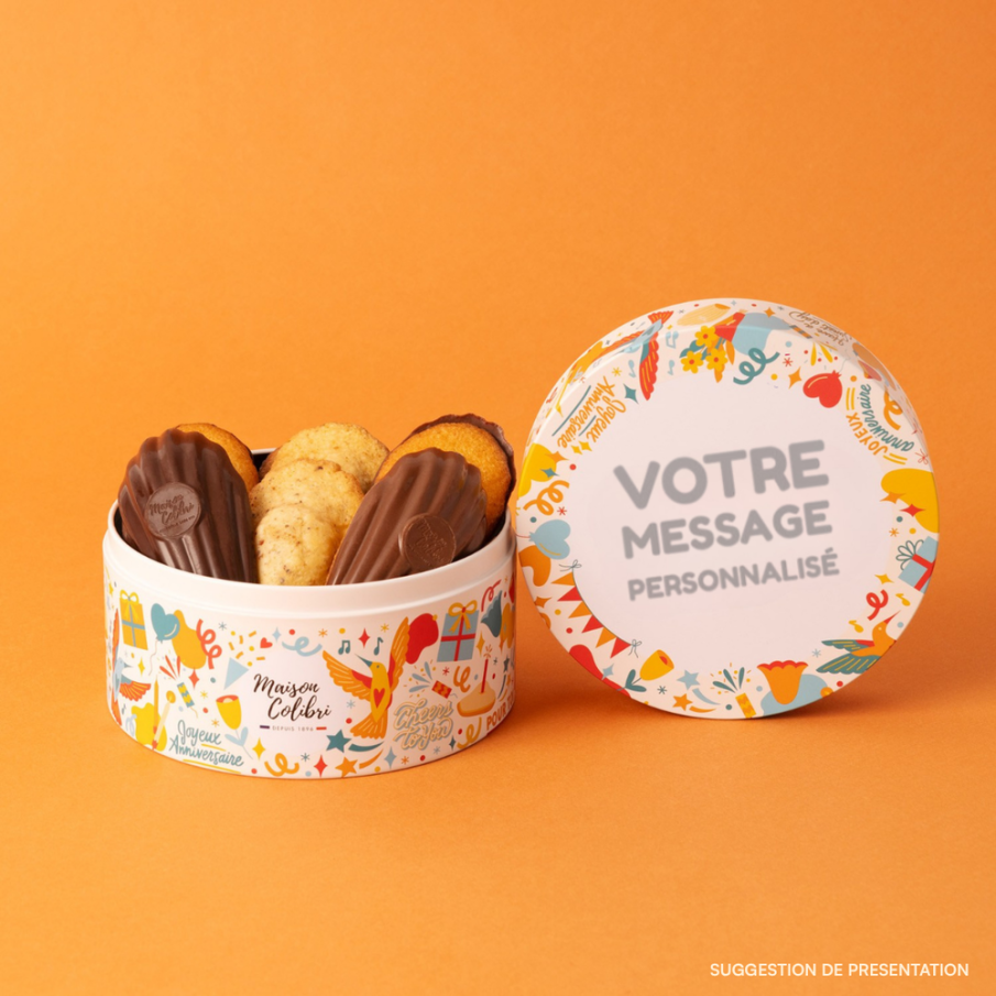 Petit Coffret Anniversaire personnalisé gourmand - Maison Colibri