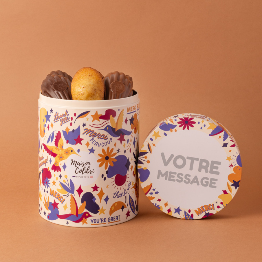 Coffret Merci personnalisé gourmand - Maison Colibri