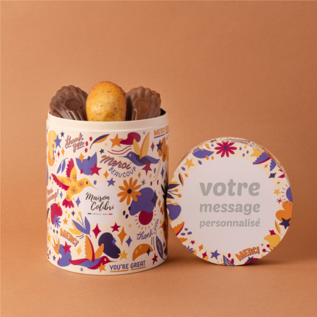 Coffret Merci personnalisé gourmand - Maison Colibri